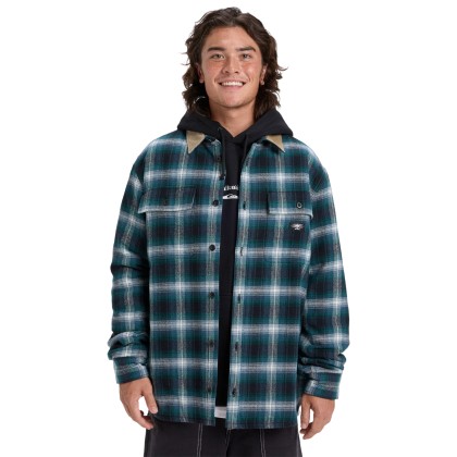 Quiksilver Camisa Shadow Check Orion Blue Desert