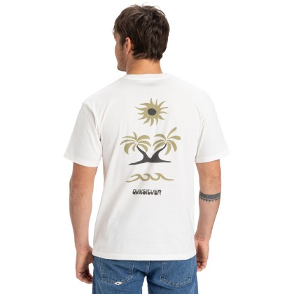 Quiksilver T-shirt Evo Roads End Snow White