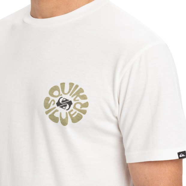 Quiksilver T-shirt Evo Roads End Snow White