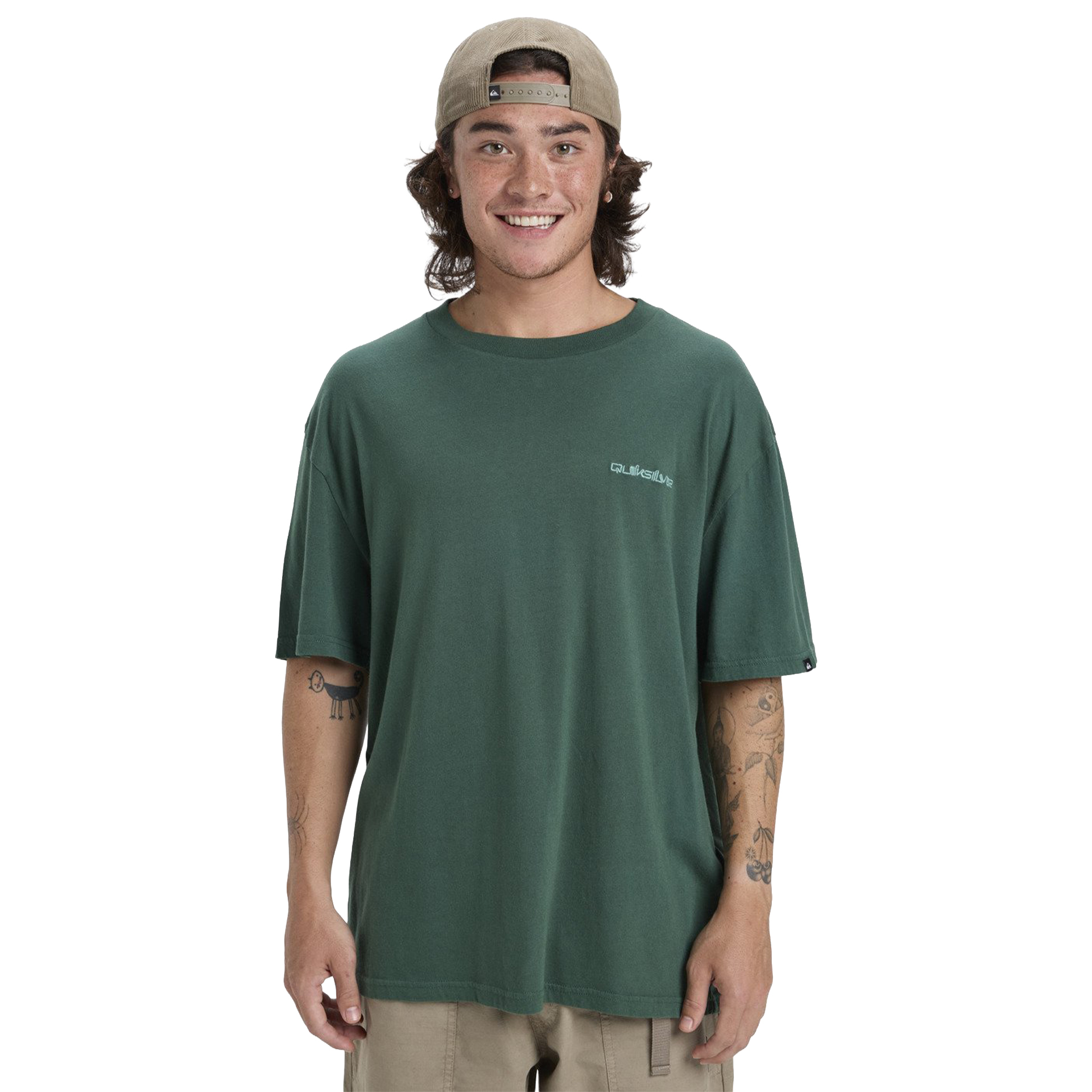 Quiksilver T-shirt Salt Water Trekking Green