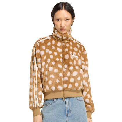 adidas Originals Casaco Animal Print Firebird Brown / Brown Desert adidas Originals Casaco Animal Print Firebird Brown / Brown Desert