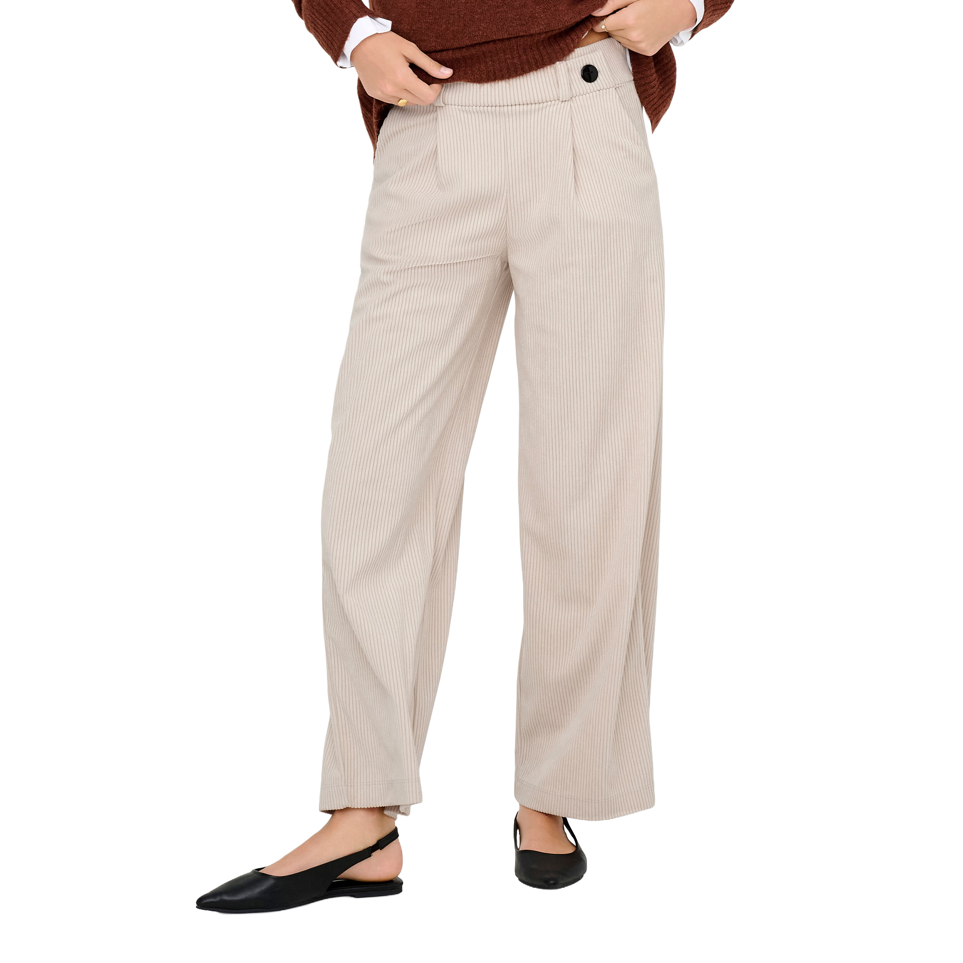 JDY Calça Geggo Cord Pumice Stone