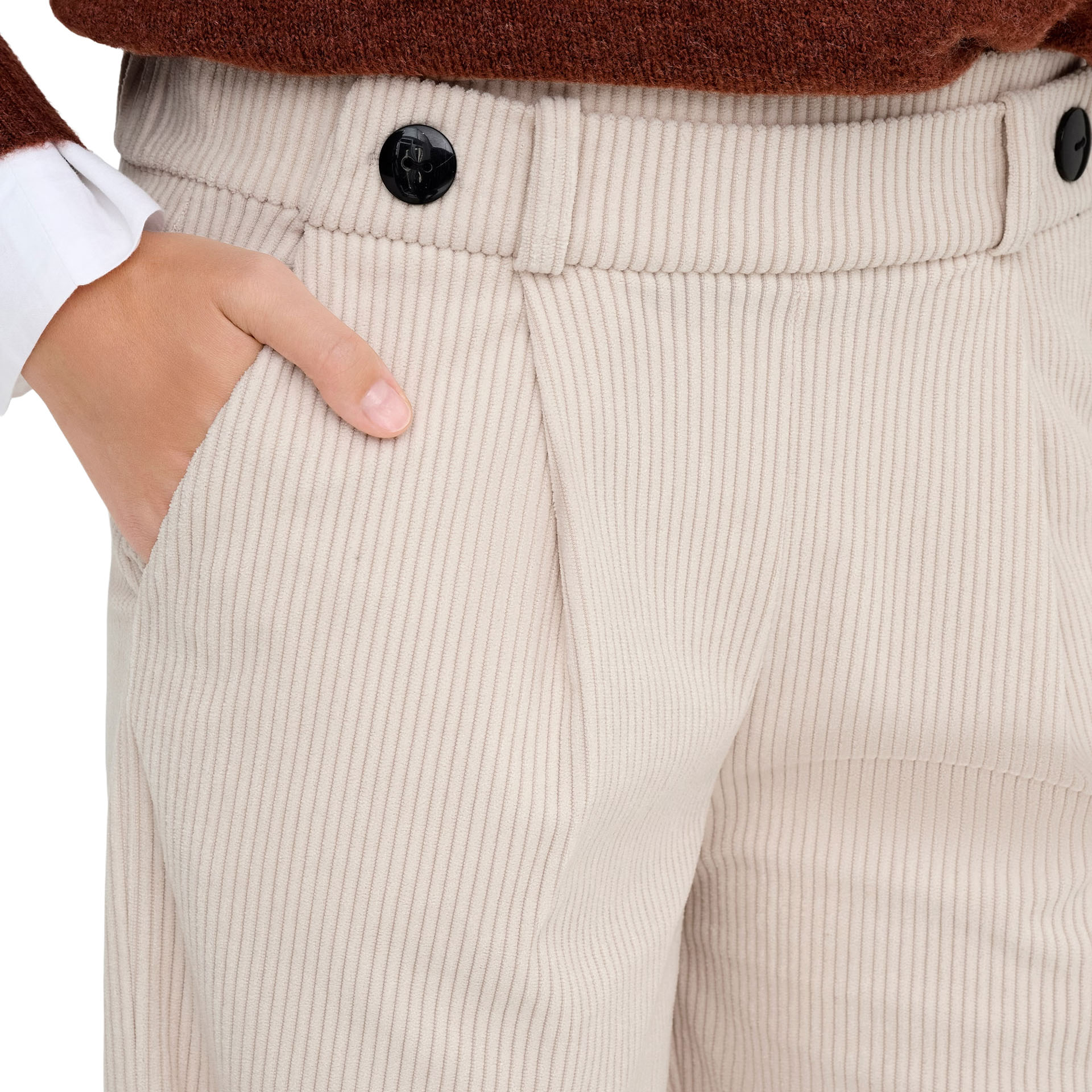 JDY Calça Geggo Cord Pumice Stone