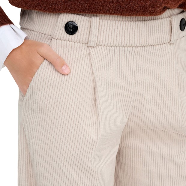 JDY Calça Geggo Cord Pumice Stone