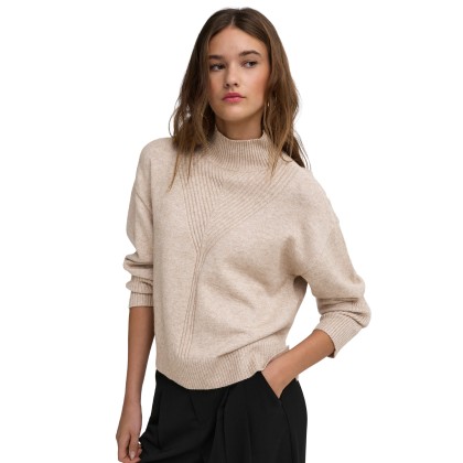 Only Camisola Princess Highneck Knt Mocha Meringue Melange Only Camisola Princess Highneck Knt Mocha Meringue Melange