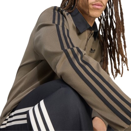 adidas Originals Polo 3-stripes Rugby Brown / Branch