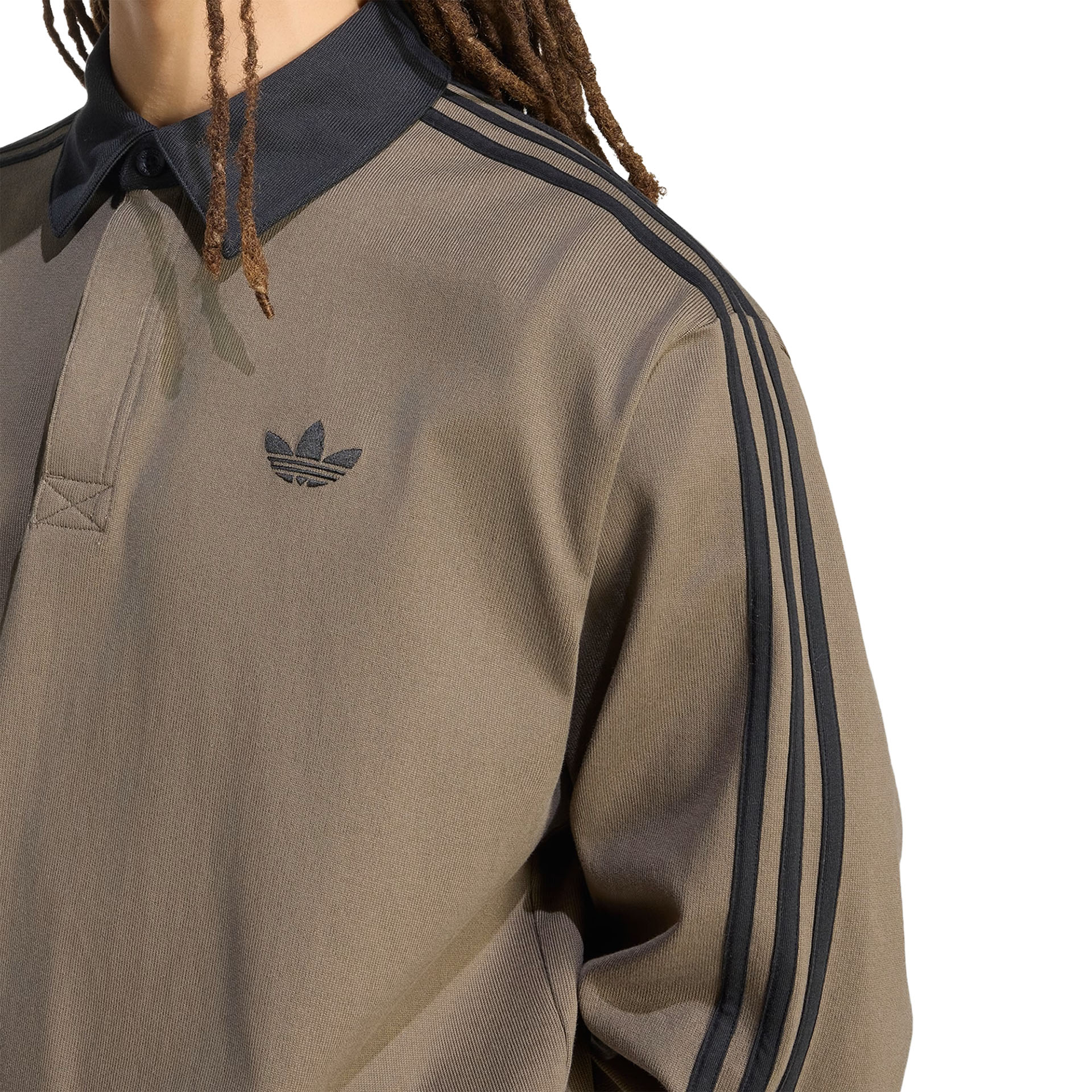 adidas Originals Polo 3-stripes Rugby Brown / Branch
