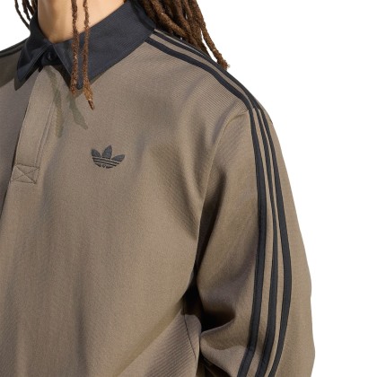 adidas Originals Polo 3-stripes Rugby Brown / Branch