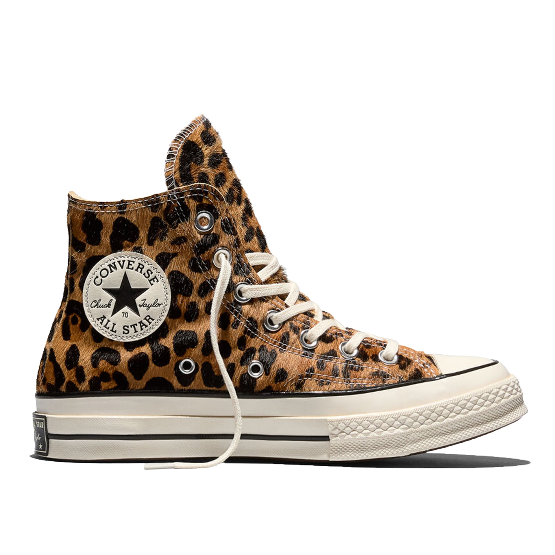 Converse Chuck 70 Hi Leopard Pony Hair Black/natural Ivory/egret