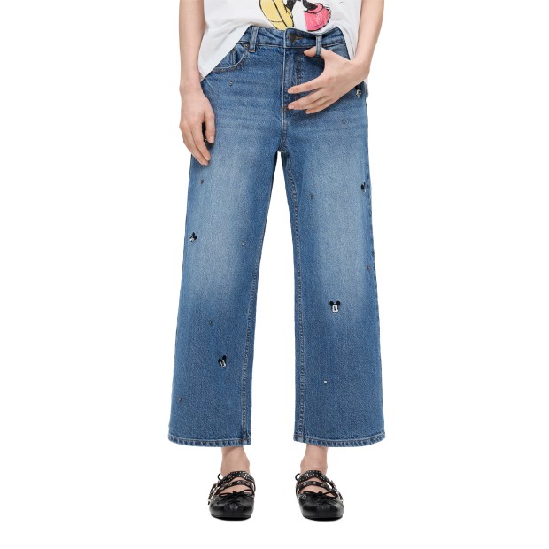 Desigual Calça Mickeymini Denim Light Wash