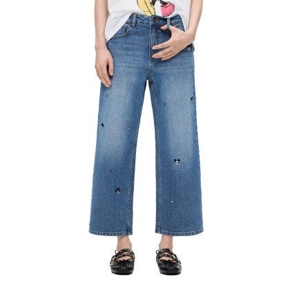 Desigual Cal�a Mickeymini Denim Light Wash