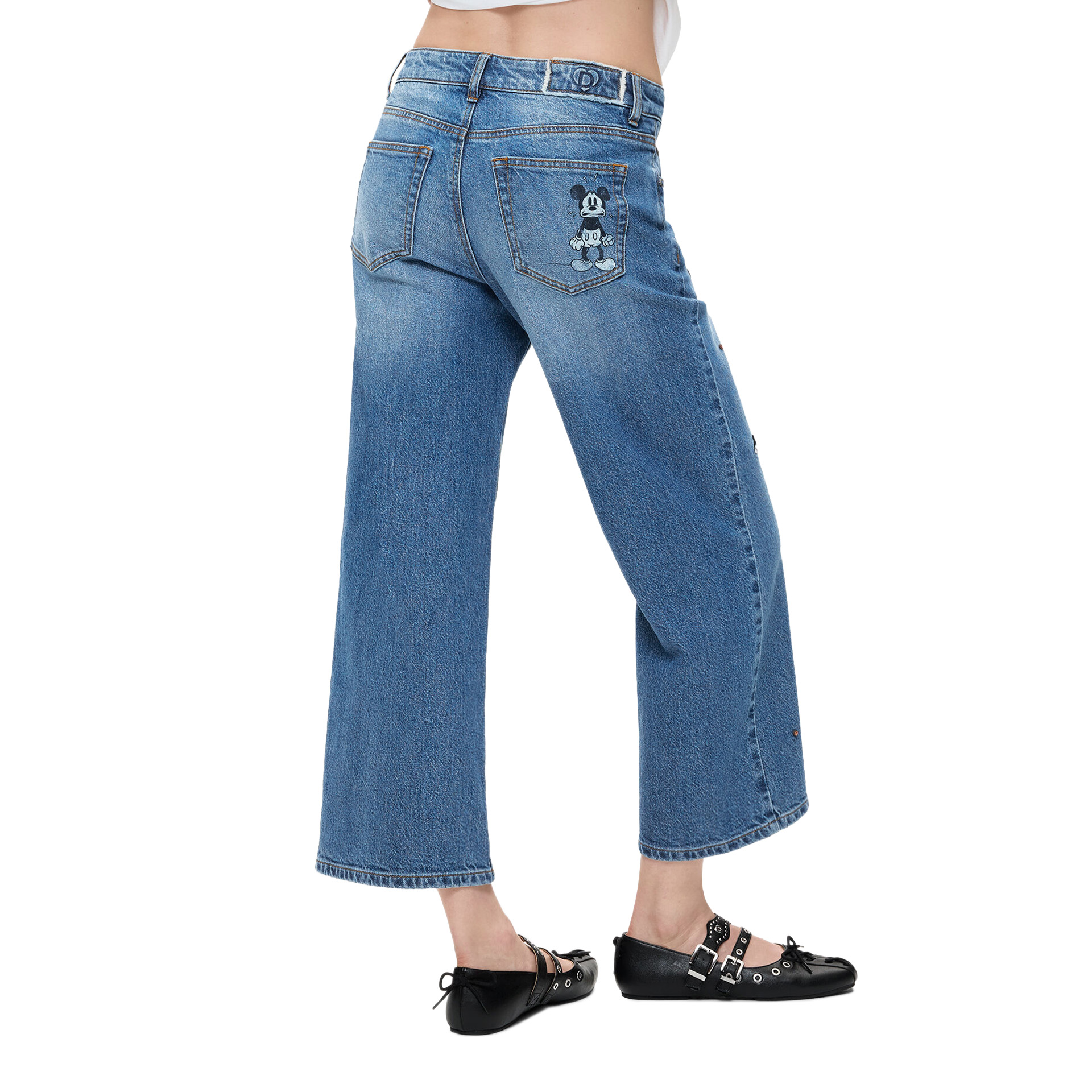 Desigual Calça Mickeymini Denim Light Wash