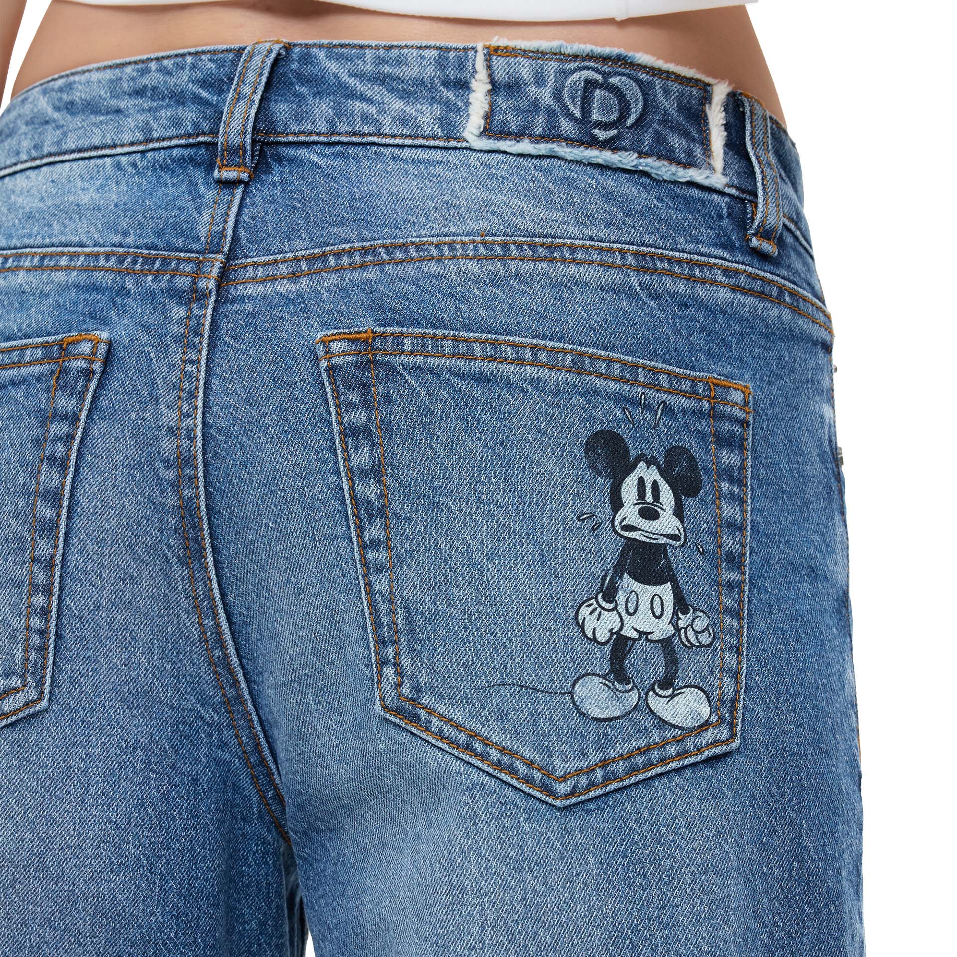 Desigual Calça Mickeymini Denim Light Wash