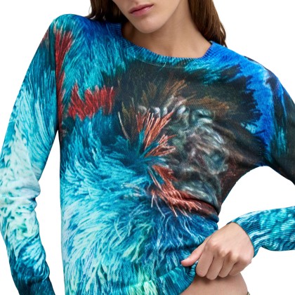 Desigual Camisola Pompom Lacroix Turquesa