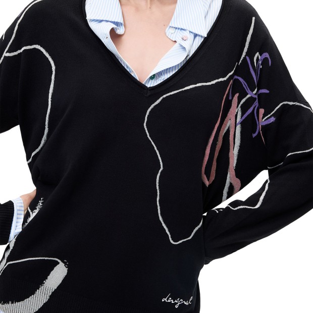 Desigual Camisola Femnaif Negro