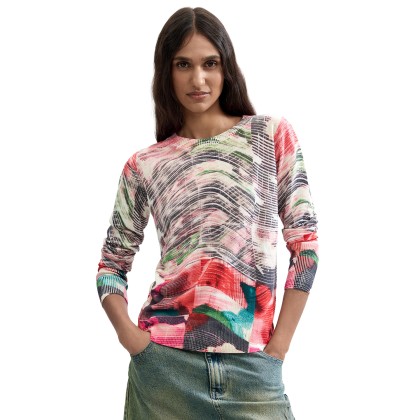 Desigual Camisola Glitch Rosa