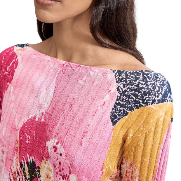 Desigual Camisola Roses Rosa