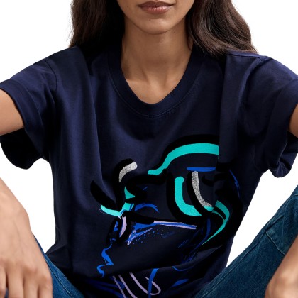 Desigual T-shirt Face Tinta