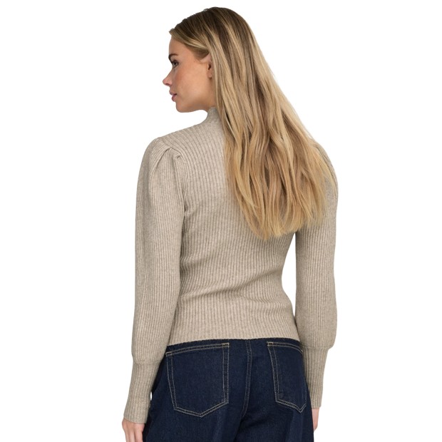 Only Camisola Katia Highneck Knt Kambaba W. Melange