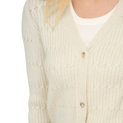 Only Casaco Katia Vneck Cardi Knt Whitecap Gray Melange
