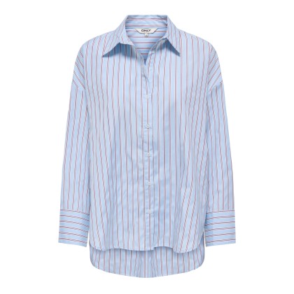 Only Camisa Oregon Alva Reg Dusty Blue Fig