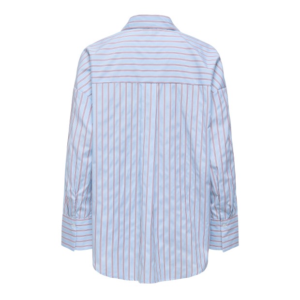Only Camisa Oregon Alva Reg Dusty Blue Fig