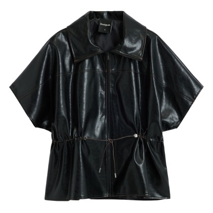 Desigual Poncho Richmond High Neck Negro