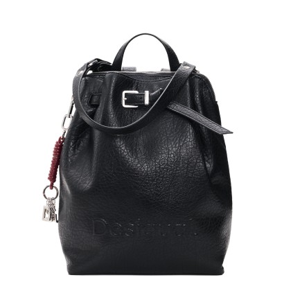 Desigual Mochila Half Logo Luena Negro Desigual Mochila Half Logo Luena Negro
