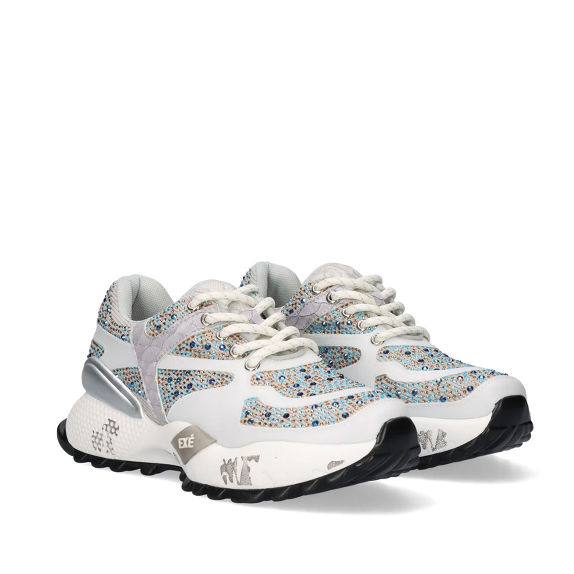Exé D190608-24 Strass White Grey