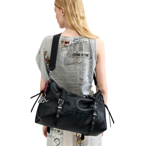 Desigual Mala Half Logo Lanuza Negro