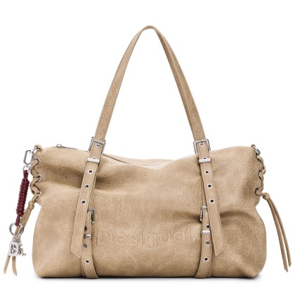 Desigual Mala Half Logo Lanuza Crudo Beige Desigual Mala Half Logo Lanuza Crudo Beige