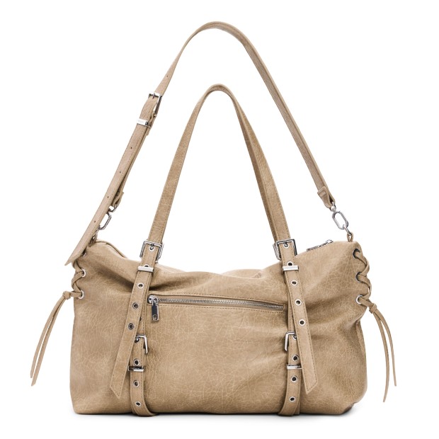 Desigual Mala Half Logo Lanuza Crudo Beige