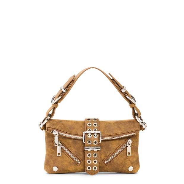Desigual Mala Valentine Clutch Mini Camel