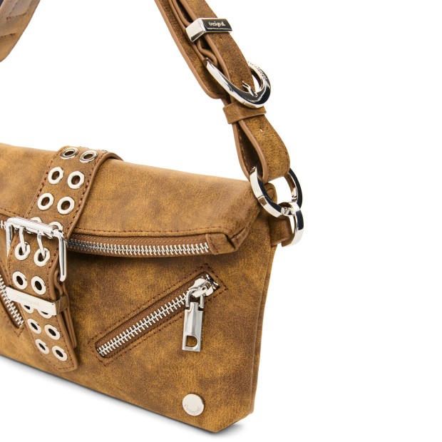 Desigual Mala Valentine Clutch Mini Camel
