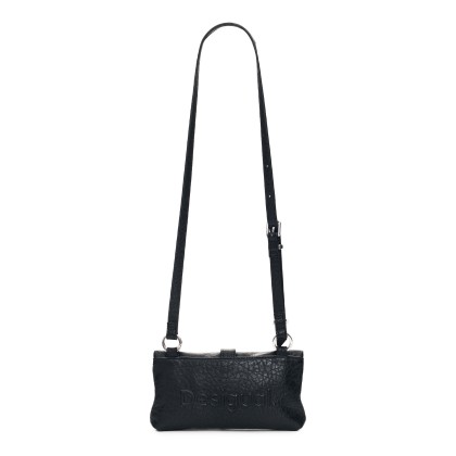 Desigual Mala Half Logo Clutch Micro Negro Desigual Mala Half Logo Clutch Micro Negro