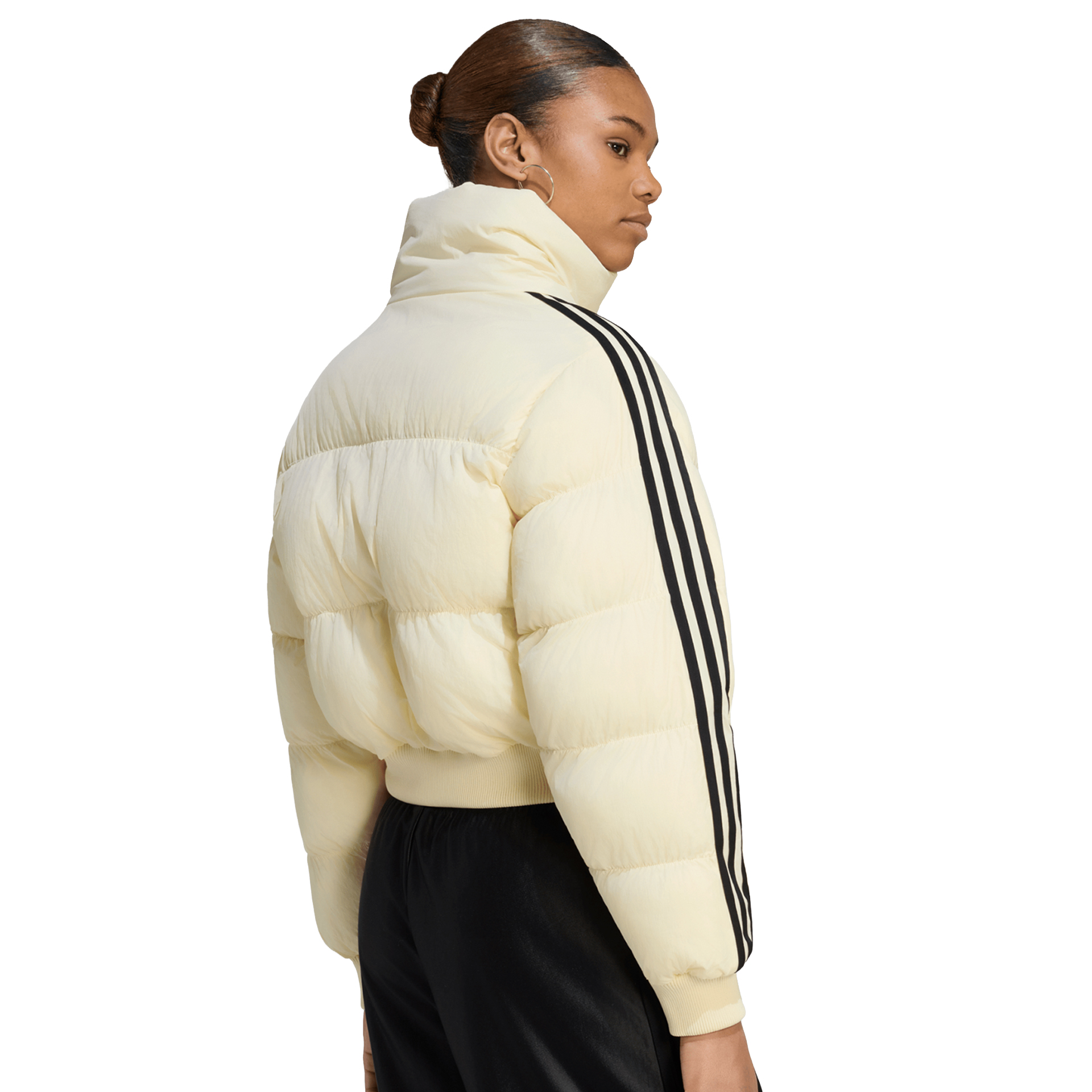 adidas Originals Casaco Adicolor Short Puffer Yellow / Warm Vanilla
