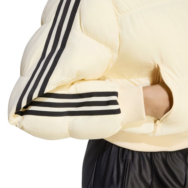 adidas Originals Casaco Adicolor Short Puffer Yellow / Warm Vanilla