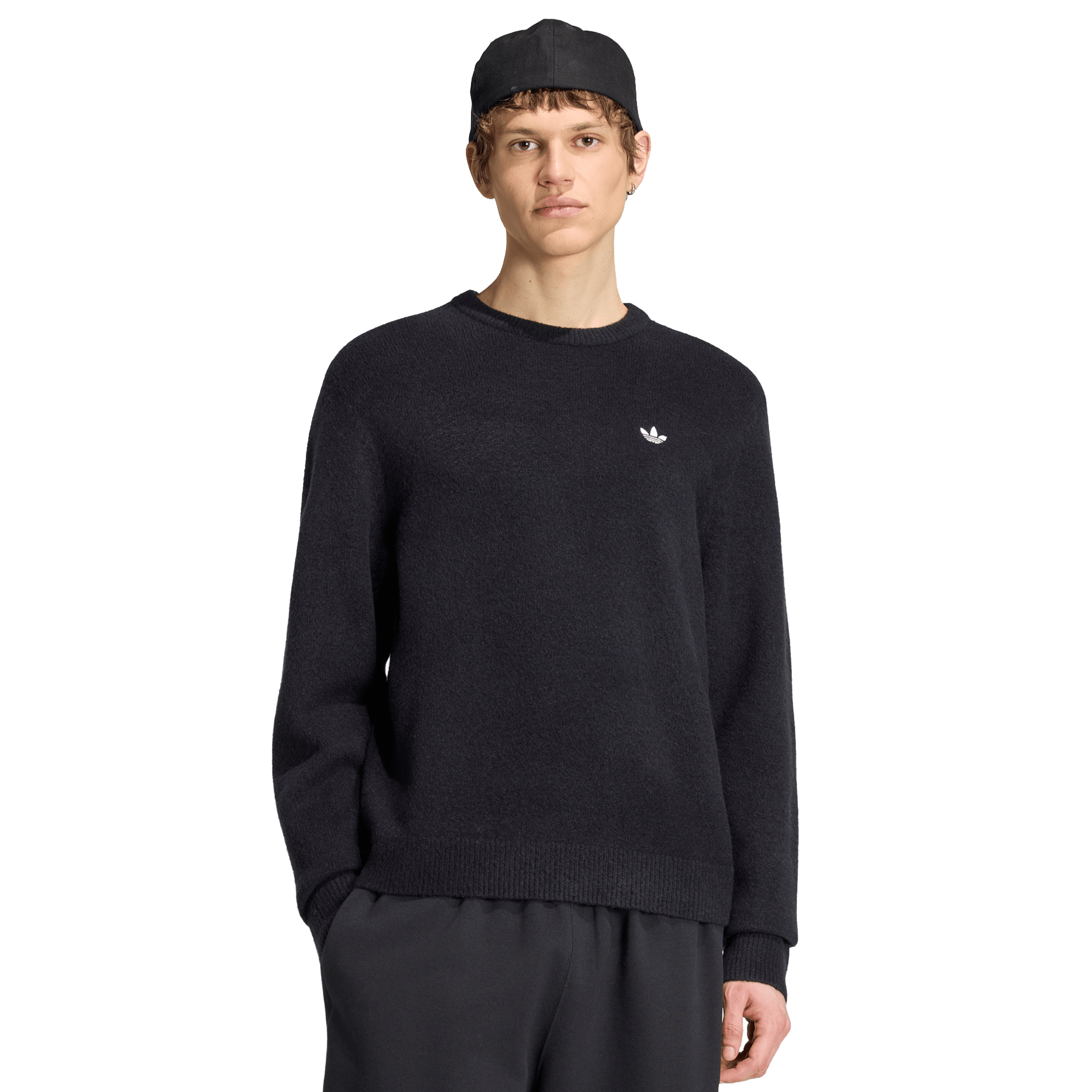 adidas Originals Camisola Trefoil Essentials Fully Knit Black