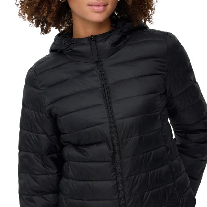 Only Casaco Tahia Lw Quilted Hood Black Only Casaco Tahia Lw Quilted Hood Black