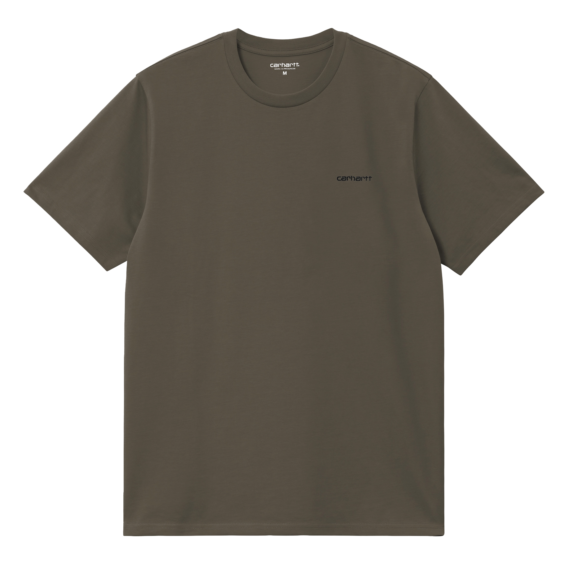 Carhartt Wip T-shirt Script Embroidery Cypress / Black