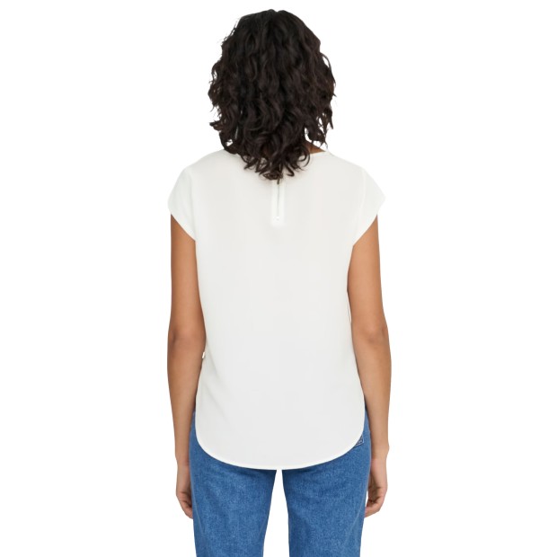 Only Blusa Solid Top Noos Cloud Dancer.