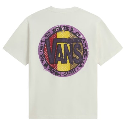 Vans T-shirt Blotched Circle Marshmallow