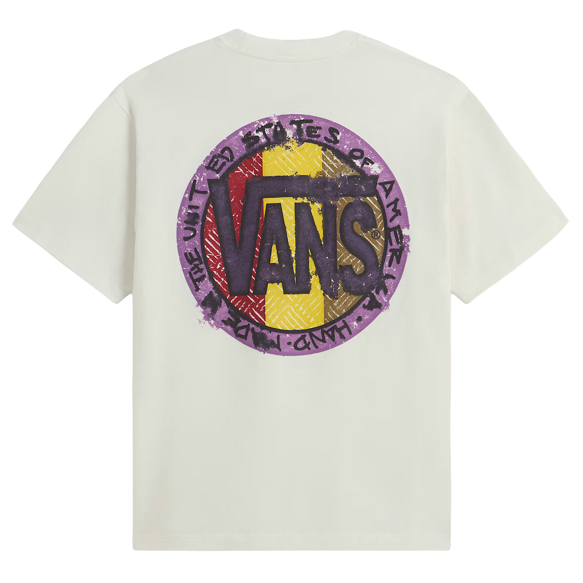 Vans T-shirt Blotched Circle Marshmallow