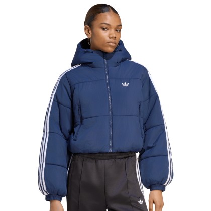 adidas Originals Casaco Adicolor Cropped Puffer Blue / Night Indigo
