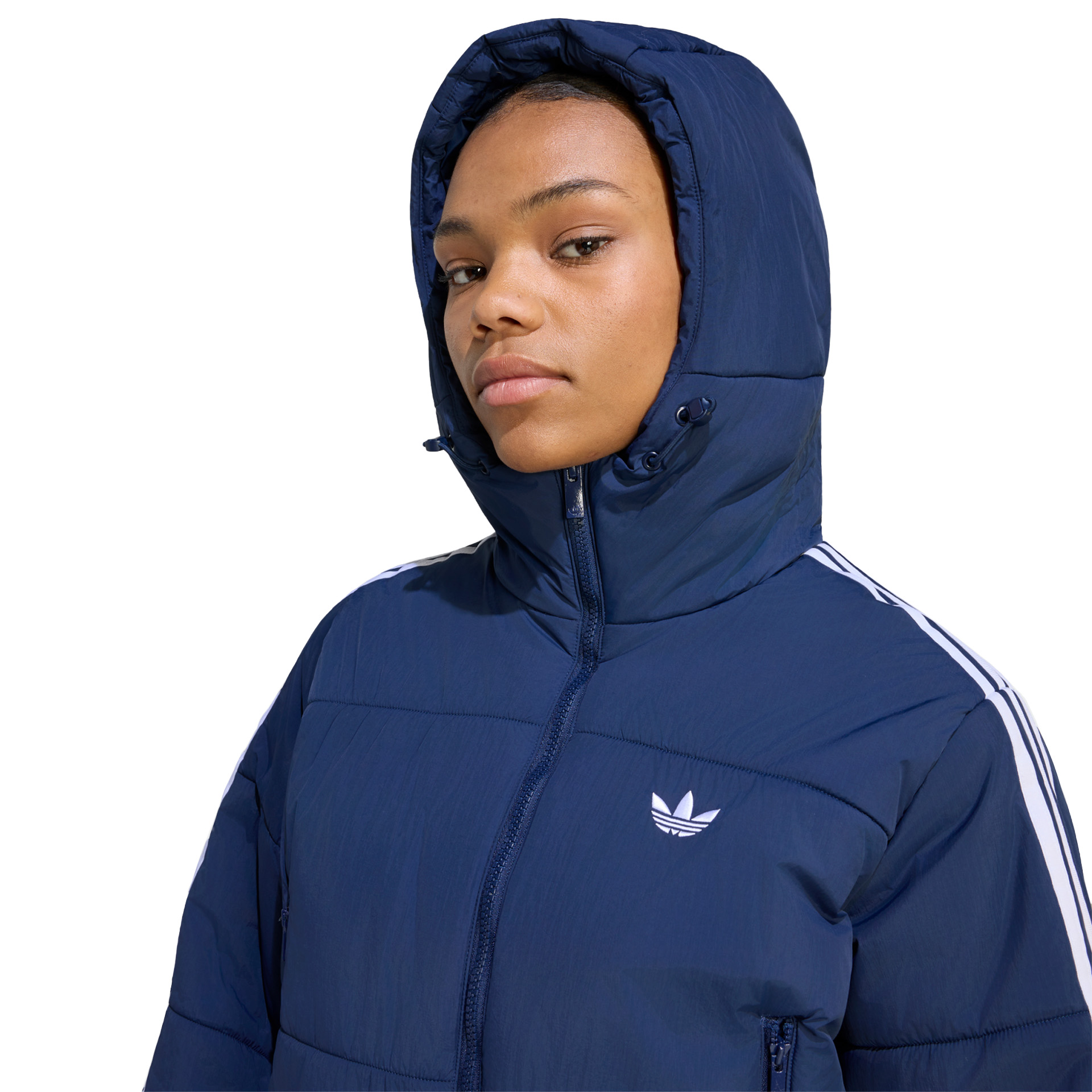 adidas Originals Casaco Adicolor Cropped Puffer Blue / Night Indigo