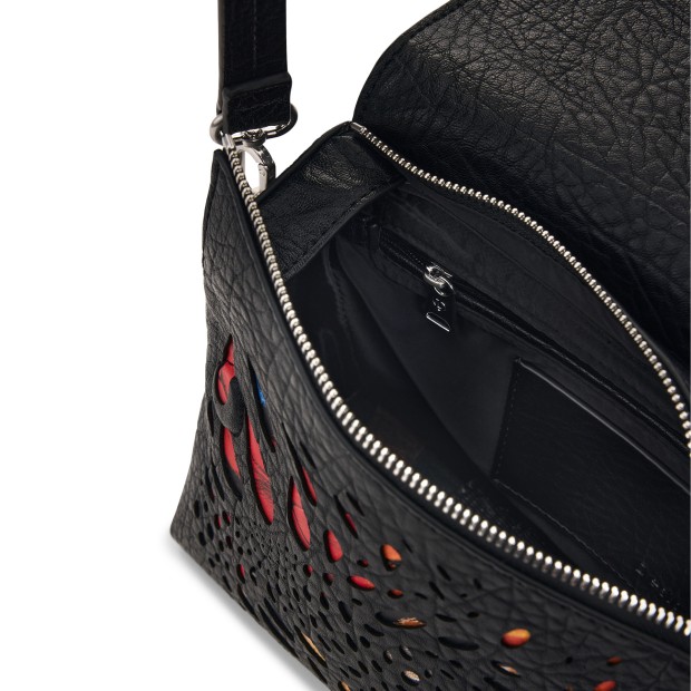 Desigual Mala Notus Print Phuket Mini Soft Negro