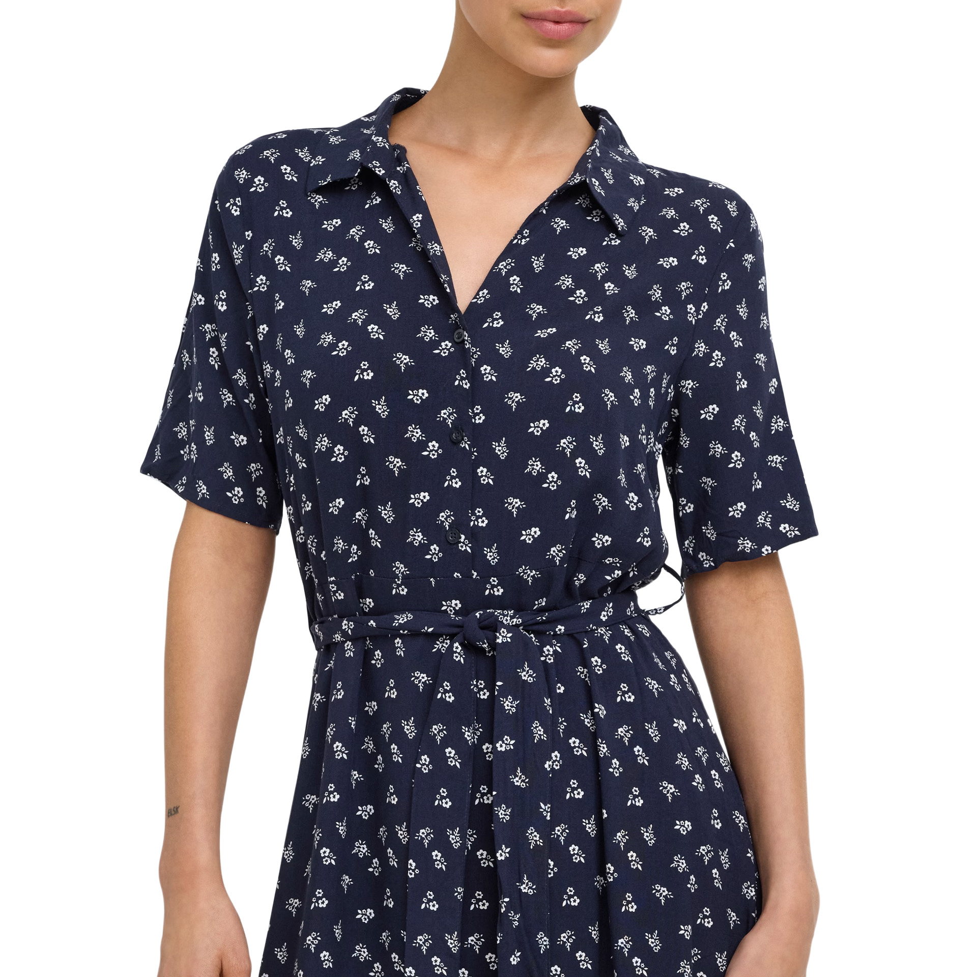 JDY Vestido Starsezen Life Night Sky Cloud Danccer Ditsy Flower