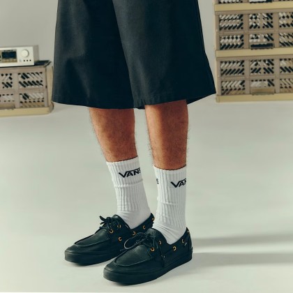 Vans 2-eyelet Boat Shoe Leather Black