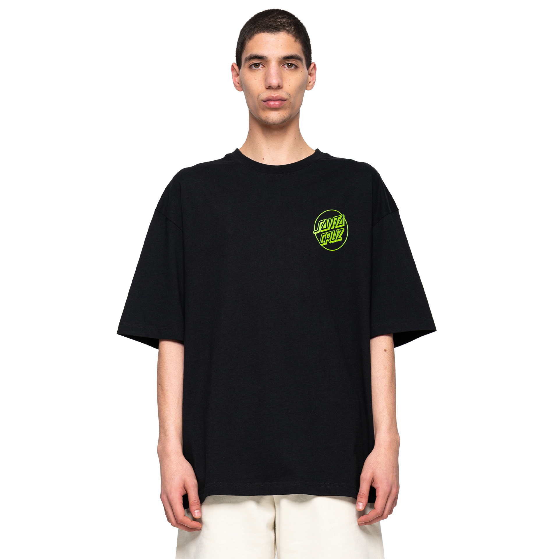 Santa Cruz T-shirt Tiki Hand Strip Black