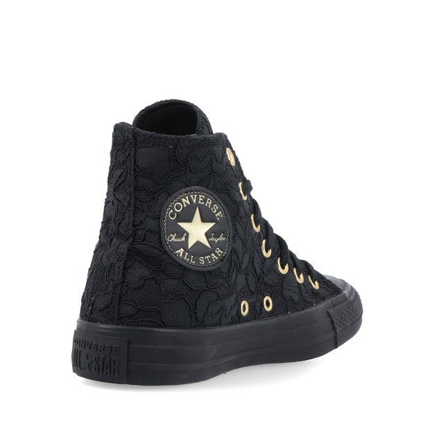 Converse Chuck Taylor All Star Hi Lace Black/black/gold